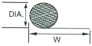 Round with Fin Mesh 