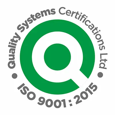 EMI Shielding QSC Ltd ISO 9001 2015 Logo